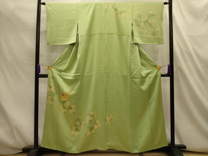 平和屋着物■訪問着　花鳥文　暈し染め　正絹　逸品　AABL4711sx