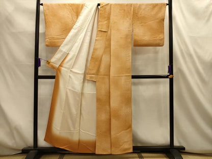 平和屋着物■上質な小紋　風景地紋　暈し染め　正絹　逸品　AABL4713sx