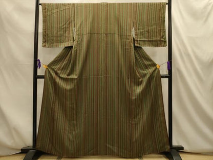 平和屋着物■上質な小紋　間道　正絹　逸品　AABL4721sx