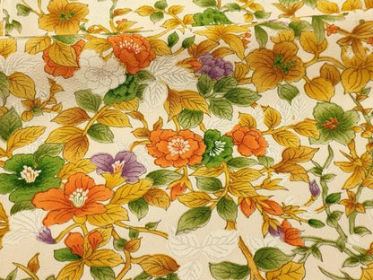 平和屋着物■上質な小紋　草花文　正絹　逸品　AABL4728sx