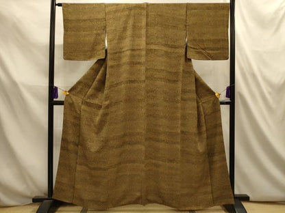 平和屋着物■江戸小紋　横段吉祥文　正絹　逸品　AABL4736sx