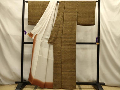 平和屋着物■江戸小紋　横段吉祥文　正絹　逸品　AABL4736sx