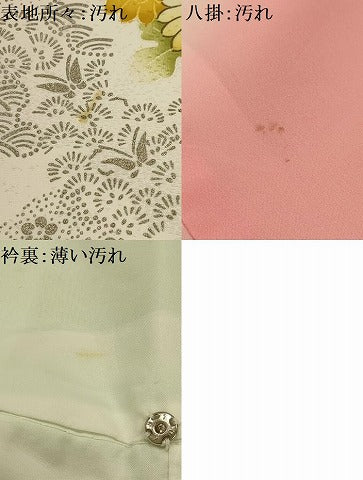 平和屋着物■訪問着　駒刺繍　花鼓文　暈し染め　銀彩　正絹　逸品　AABL4747sx