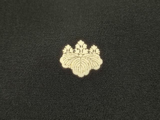 平和屋着物■豪華黒留袖　刺繍　花鳥文　金銀糸　金彩　正絹　逸品　AABL4750sx