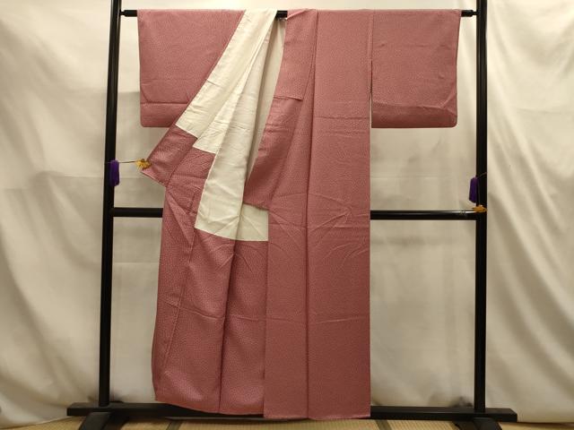 平和屋着物■江戸小紋　舞花文　正絹　逸品　AABL4754sx
