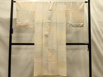 平和屋着物■長襦袢　袷　流水花文　暈し染め　正絹　逸品　AABL4764sx