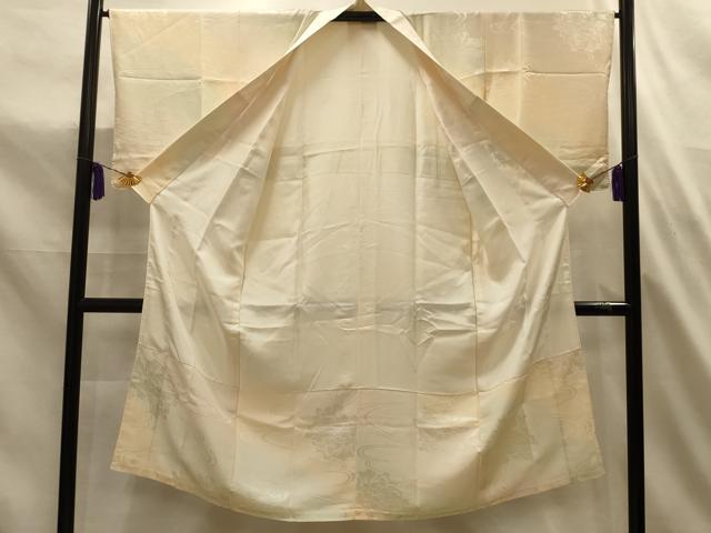 平和屋着物■長襦袢　袷　流水花文　暈し染め　正絹　逸品　AABL4764sx