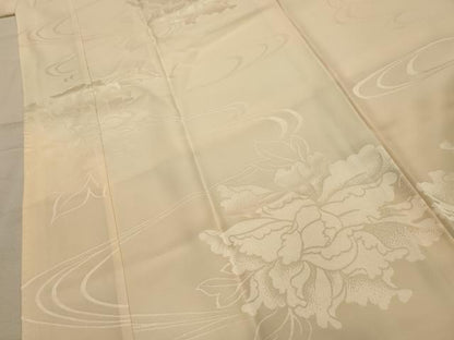 平和屋着物■長襦袢　袷　流水花文　暈し染め　正絹　逸品　AABL4764sx