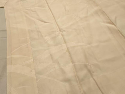 平和屋着物■振袖用長襦袢　袷　雪芝文　暈し染め　半衿刺繍　正絹　逸品　AABL4771sx
