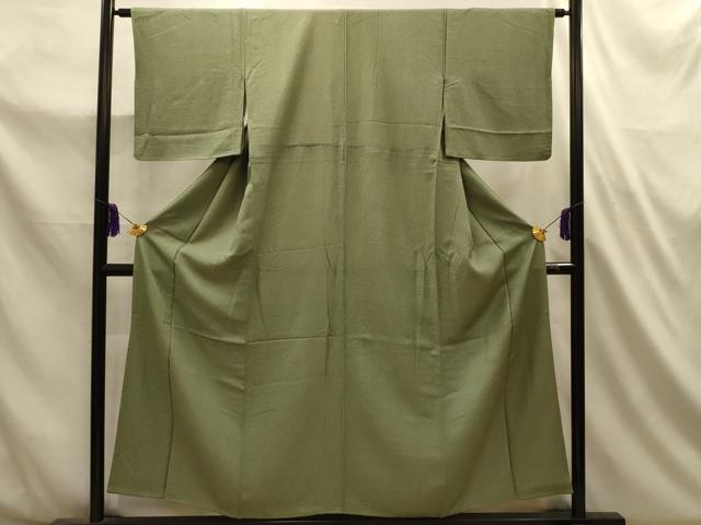 平和屋着物■本草木染作家　圓啓　江戸小紋　鮫小紋柄　正絹　逸品　AABL4775sx