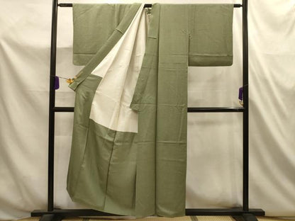 平和屋着物■本草木染作家　圓啓　江戸小紋　鮫小紋柄　正絹　逸品　AABL4775sx