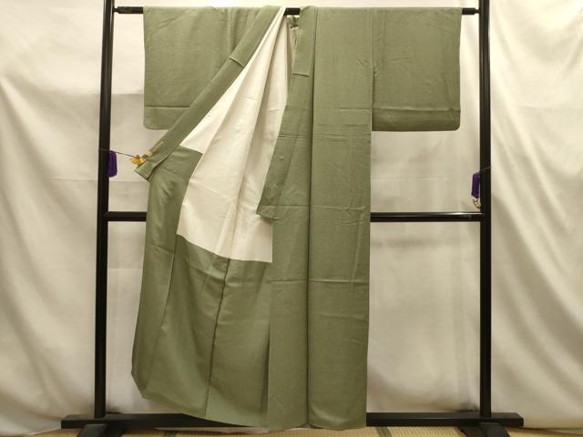 平和屋着物■本草木染作家　圓啓　江戸小紋　鮫小紋柄　正絹　逸品　AABL4775sx