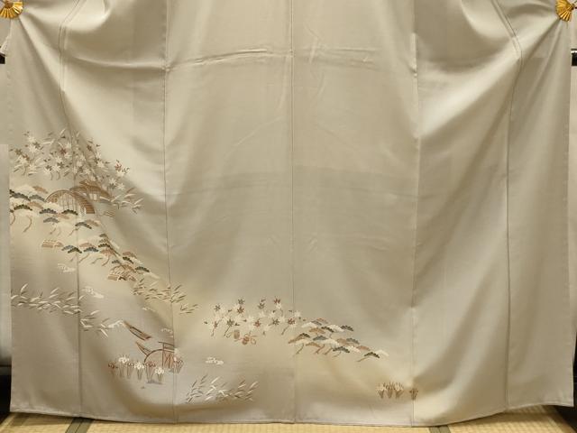 平和屋着物■訪問着　風景文　暈し染め　正絹　逸品　AABL4779sx