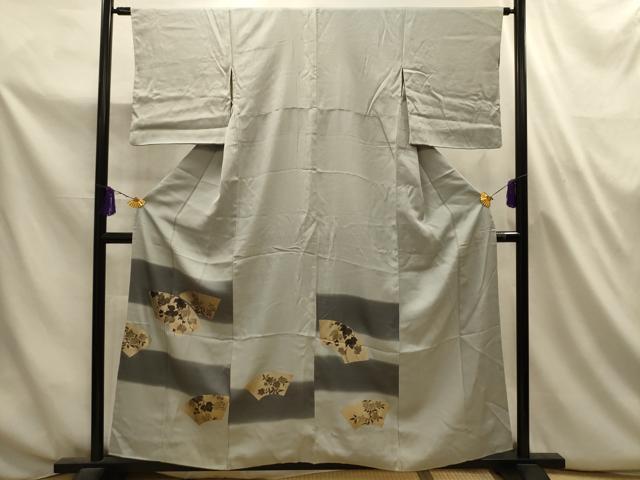 平和屋着物■訪問着　地紙花文　暈し染め　金彩　正絹　逸品　AABL4780sx