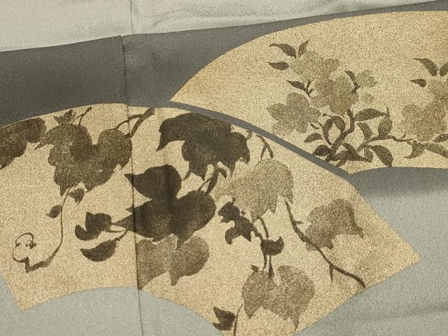 平和屋着物■訪問着　地紙花文　暈し染め　金彩　正絹　逸品　AABL4780sx