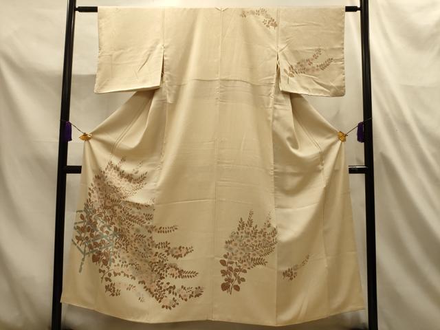平和屋着物■訪問着　刺繍　草花文　やまと誂製　正絹　逸品　AABL4783sx