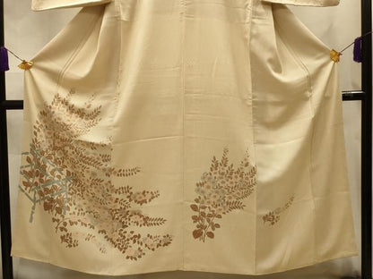 平和屋着物■訪問着　刺繍　草花文　やまと誂製　正絹　逸品　AABL4783sx