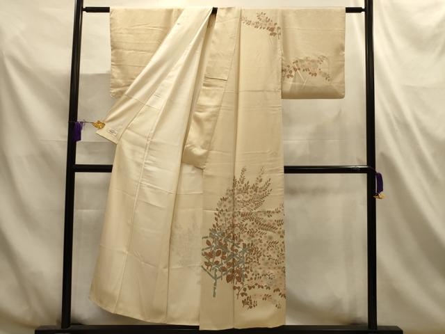 平和屋着物■訪問着　刺繍　草花文　やまと誂製　正絹　逸品　AABL4783sx