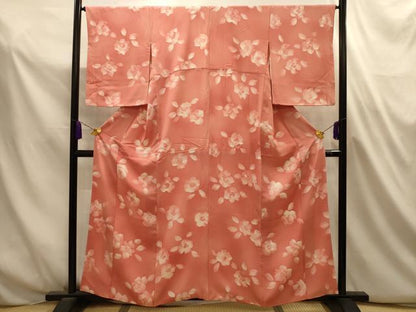 平和屋着物■上質な小紋　ろうけつ染め　舞花文　暈し染め　正絹　逸品　AABL4784sx