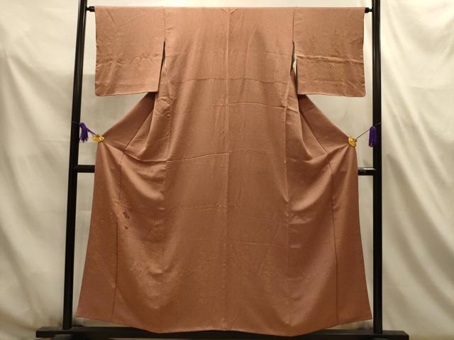 平和屋着物■訪問着　刺繍　草花文　正絹　逸品　AABL4793sx