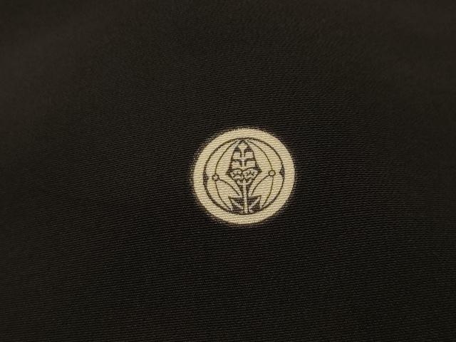 平和屋着物■谷崎潤一郎の世界　黒留袖　駒刺繍　松竹梅群れ鶴文　暈し染め　金銀彩　正絹　逸品　AABL4796sx