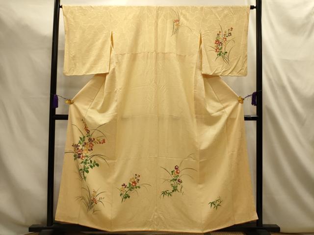 平和屋着物■訪問着　草花文　正絹　逸品　AABL4812sx