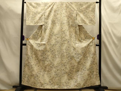 平和屋着物■本場大島紬　樹林文　正絹　逸品　AABL4813sx