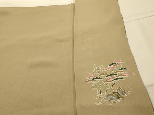 平和屋着物■豪華色留袖　友禅　風景文　暈し染め　正絹　逸品　AABL4817sx