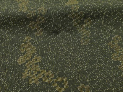 平和屋着物■本場大島紬　草花文　正絹　逸品　AABL4822sx