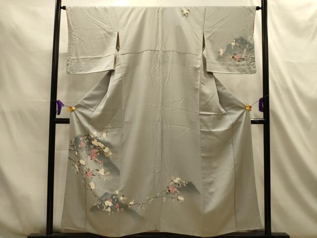 平和屋着物■訪問着　枝花文　暈し染め　やまと誂製　正絹　逸品　AABL4825sx