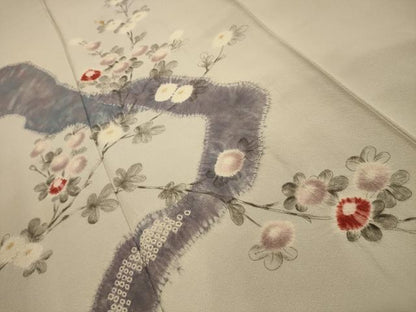平和屋着物■訪問着　絞り　枝花文　やまと誂製　正絹　逸品　AABL4826sx