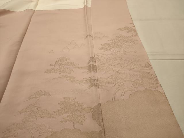 平和屋着物■色留訪問着　人物風景文　山車　寿光織　やまと誂製　正絹　逸品　AABL4827sx