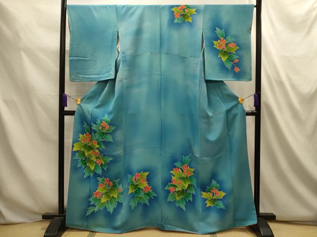 平和屋着物■訪問着　草花文　暈し染め　正絹　逸品　AABL4862sx