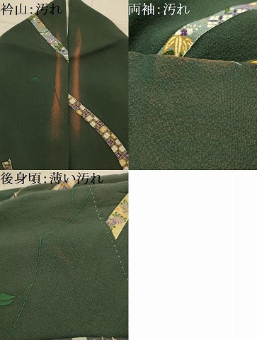 平和屋着物■上質な小紋　蔓帯花文　金彩　正絹　逸品　AABL4863sx