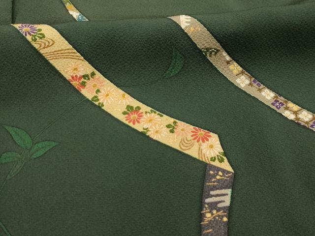平和屋着物■上質な小紋　蔓帯花文　金彩　正絹　逸品　AABL4863sx