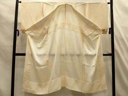 平和屋着物■長襦袢　無双仕立て　菱文　暈し染め　正絹　逸品　AABL4865sx