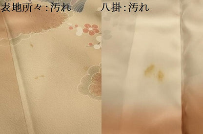 平和屋着物■訪問着　几帳花文　暈し染め　正絹　逸品　AABL4867sx
