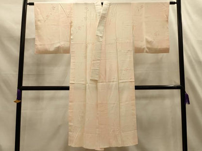 平和屋着物■長襦袢　無双仕立て　舞花文　暈し染め　正絹　逸品　AABL4872sx