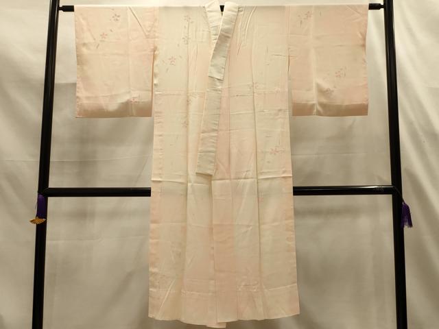 平和屋着物■長襦袢　無双仕立て　舞花文　暈し染め　正絹　逸品　AABL4872sx