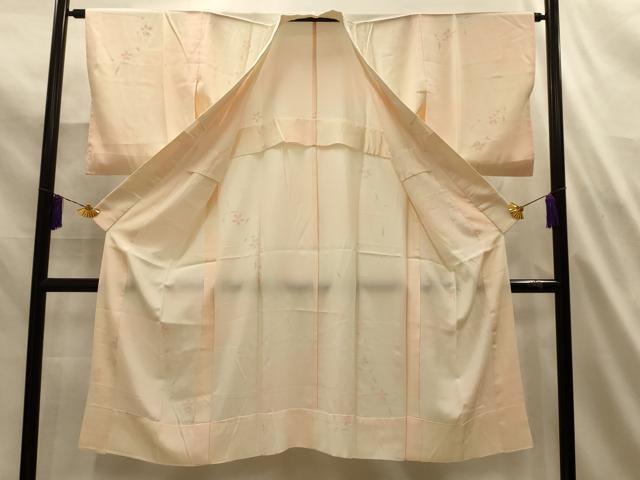 平和屋着物■長襦袢　無双仕立て　舞花文　暈し染め　正絹　逸品　AABL4872sx
