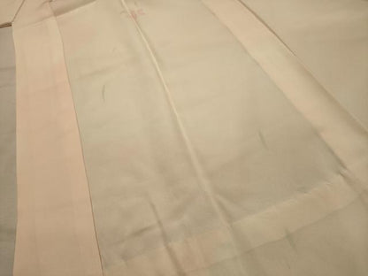 平和屋着物■長襦袢　無双仕立て　舞花文　暈し染め　正絹　逸品　AABL4872sx