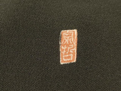 平和屋着物■豪華黒留袖　作家物　駒刺繍　正倉院更紗花文　金彩　正絹　逸品　AABL4874sx