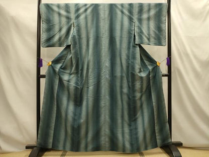 平和屋着物■上質な紬　間道　正絹　逸品　AABL4878sx