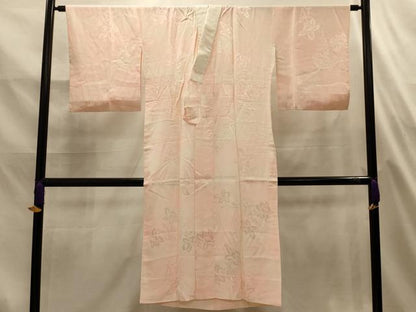 平和屋着物■長襦袢　無双仕立て　草花文　暈し染め　正絹　逸品　AABL4881sx