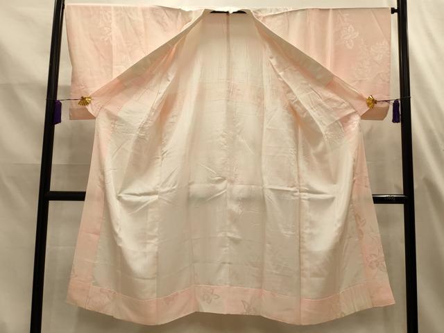 平和屋着物■長襦袢　無双仕立て　草花文　暈し染め　正絹　逸品　AABL4881sx