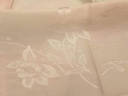 平和屋着物■長襦袢　無双仕立て　草花文　暈し染め　正絹　逸品　AABL4881sx