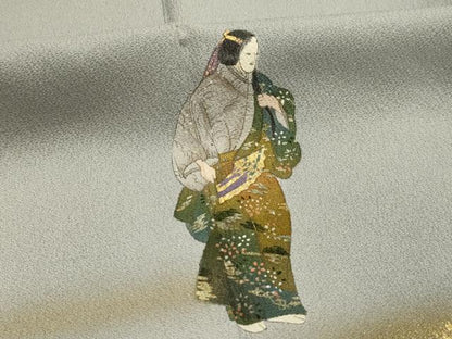 平和屋着物■訪問着　玉髪　能　暈し染め　金彩　正絹　逸品　AABL4895sx