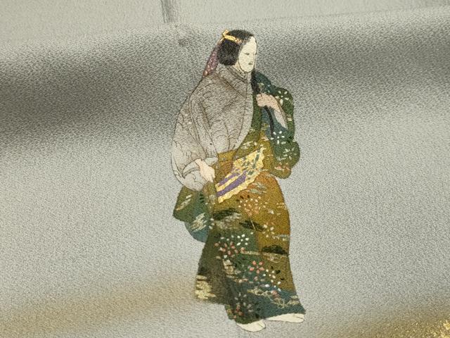 平和屋着物■訪問着　玉髪　能　暈し染め　金彩　正絹　逸品　AABL4895sx
