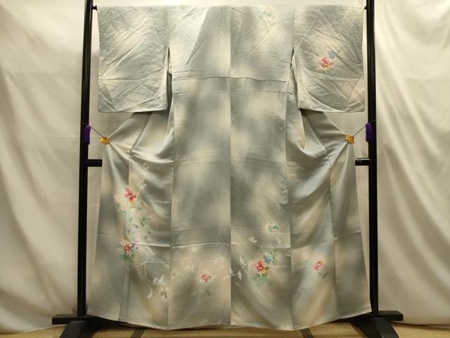 平和屋着物■訪問着　草花文　暈し染め　正絹　逸品　AABL4899sx