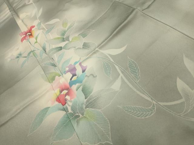 平和屋着物■訪問着　草花文　暈し染め　正絹　逸品　AABL4899sx